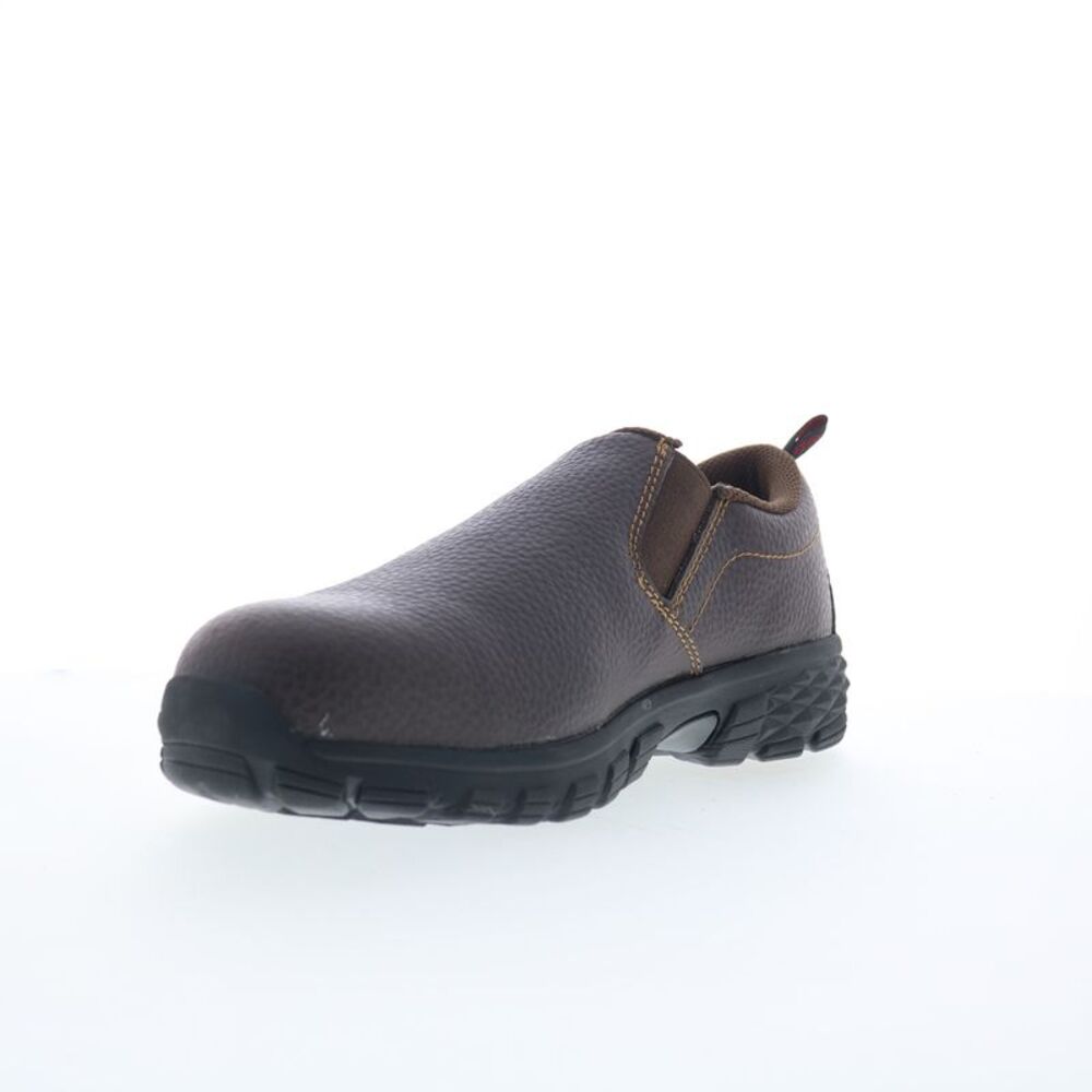Avenger Mens Flight Slip-On AT Brown Shoes (NWT) - Picture 4 of 7